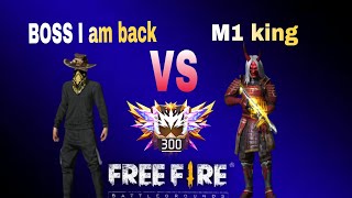 Free Fire I am back 👿🔥 BOSS VS M1 KING After so long I am back witvideofreefire gamer youtuber [upl. by Ambrosane198]