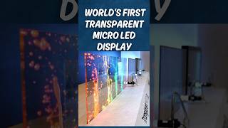 Worlds First Transparent MicroLED Display by Samsung [upl. by Assira542]