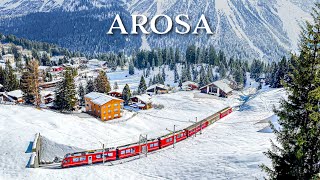 Arosa is a breathtaking winter resort in the Swiss Alps 🇨🇭 Switzerland 4K [upl. by Eelessej]