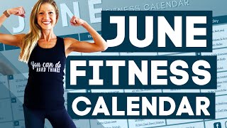 June Fitness Workout Calendar Workout Program  June Fitness Calendar Challenge 2021 [upl. by Donnell]