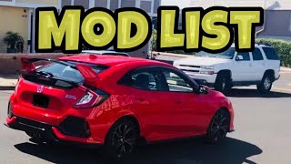 2017 Civic Hatchback Sport Mods [upl. by Perrie]