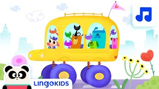 WHEELS ON THE BUS 🚌🎶 Nursery Rhymes  Lingokids [upl. by Hcirdeirf]