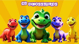 Dinossauros e a floresta mágica  História infantil  kids2kids dinossauro historiaparacrianças [upl. by Bonns782]