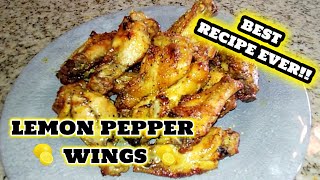 Lemon Pepper Chicken Wings In The Oven  Easy Chicken Wing Recipes [upl. by Mahmoud]