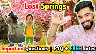 Lost Springs  Flamingo  CH  2  FREE Notes  Important Questions 🇮🇳 [upl. by Irdua217]