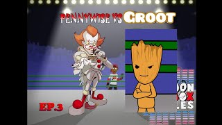 Groot vs Pennywise Cartoon beatbox battles créditos a verbalase [upl. by Yellhsa]