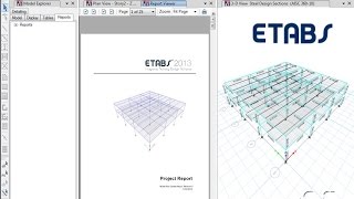 ETABS  13 Creating Reports Watch amp Learn [upl. by Asyram806]