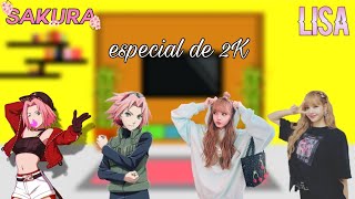 sala naruto meninos  o kakashi reage sakura as lisa de blackpink [upl. by Netsrek32]