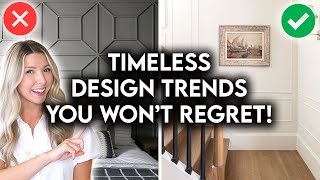 8 INTERIOR DESIGN TRENDS YOU WON’T REGRET IN 5 YEARS [upl. by Naliorf]