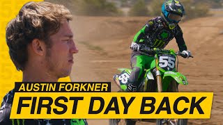 Austin Forkner back on the bike  Outdoors [upl. by Rafaelof476]