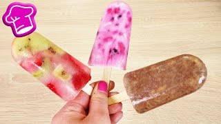 Drei EIS Ideen  Erdbeer Kiwi amp Kokos  Joghurt amp Beeren  Nutella amp Banane  Eis mit drei Zutaten [upl. by Cyndia390]