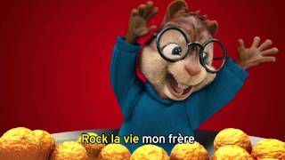 René la Taupe et les Chipmunks  Rock la Vie Clip Vidéo Karaoké [upl. by Alleroif]