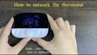 How to configure the network of the RF wireless thermostat 15 [upl. by Ailana]