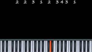 How to play Ode To Joy on Piano  Playing Music By Numbers Piano Lesson [upl. by Lindo739]