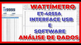 ALICATE WATTÍMETRO ET4055A MINIPA SOFTWARE DATA HOLD [upl. by Oretos]