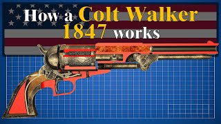 How a Colt Walker 1847 works [upl. by Hale]