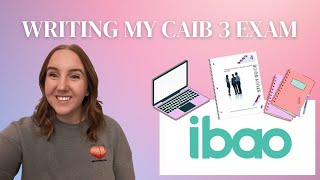 I took my CAIB 3 exam  how to study my advice and my results [upl. by Ahsiken809]