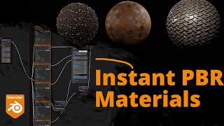 Blender 34  Instantly Set Up PBR Materials [upl. by Leiria]