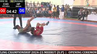 WW 59 KG  51  HAR NEHA NEHA S VS BHR JUGNU BHARDWAJ  68th NATIONAL SCHOOL WRESTLING CHAMPIONSHIP [upl. by Ais]