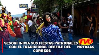 Sesori inicia sus fiestas patronales con el tradicional desfile del correos [upl. by Carlina]