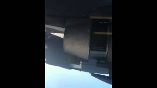 C17 testing the reverse thrusters inflight [upl. by Dnalevets]