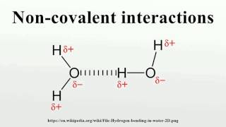 Noncovalent interactions [upl. by Noloc983]