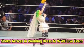 Shotzi Arrives in Wedding Dress At WWE Live Event After Marriage Ceremony [upl. by Inan471]