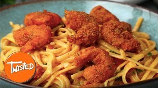 Crispy Cajun Shrimp Pasta Recipe  Twisted [upl. by Papst57]