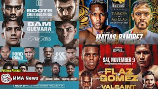 MMA News Latest Boxing tonight November 9 2024 What are the fights lined up [upl. by Naval]