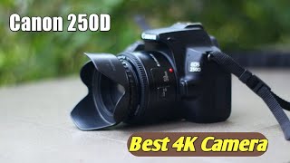 Canon 250D Bangla Review  বাজেটে বেস্ট 4K ক্যামেরা😍 [upl. by Lasser303]