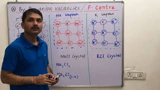 110NonStoicheometric defects 1 Metal excess defect  FCentre 2 Metal deficiency defects [upl. by Ydok414]