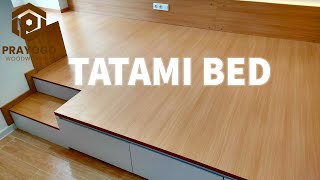 MEMBUAT TATAMI BED TEMPAT TIDUR KONSEP JEPANG  JAPANDI [upl. by Oriole]