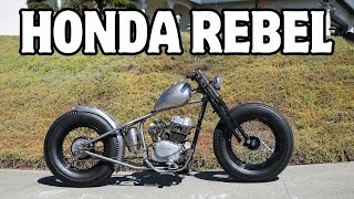 Honda Rebel 250 Bobber Build Part 5  I Can See the Finish Line [upl. by Dlarej]