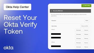 How to Reset your Okta Verify Token  Okta Support [upl. by Inaniel]
