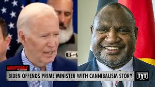 Biden OFFENDS Prime Minister With Cannibalism Story [upl. by Nebe]