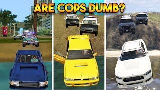 ARE COPS DUMB EVERY GTA REALISTIC DETAILS [upl. by Oconnor]