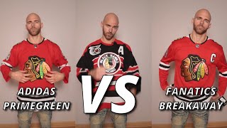 Adidas PrimeGreen Jersey vs Fanatics Breakaway Jersey  Full Review [upl. by Enihpad]