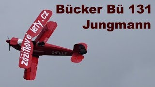 Bücker Bü 131 Jungmann aerobatics Airshow Prerov 2018 [upl. by Micah]