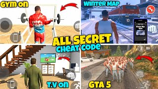 Finally😍 Gta 5  Tv On  Gym  Winter Map Secret Cheat Code 🤯 Indian Bikes Driving 3d New Update [upl. by Feinberg]