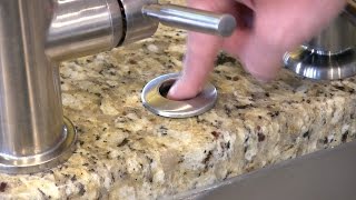 How to install a Garbage Disposal Button  InSinkErator SinkTop Switch STSSO [upl. by Arriek]