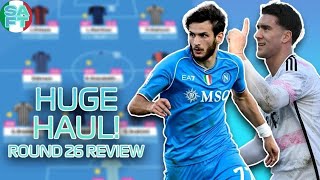 Serie A Fantasy  Gameweek 26 Review MASSIVE HAUL [upl. by Otir]