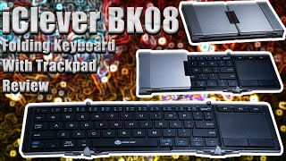 iClever BK08 Review Folding Keyboard With Trackpad iclever foldingkeyboard ipad [upl. by Ketti]