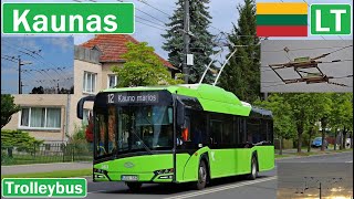 LT  KAUNAS TROLLEYBUS  Troleibusai Kaune 2022 4K [upl. by Norvell610]