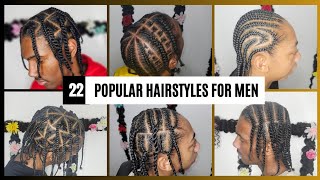 22 Popular Men Braided Hairstyles  Quick and Easy Styles [upl. by Dela680]