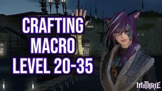 FFXIV 241 0448 Crafting Macro Level 2035 60 Sec Guide [upl. by Trautman]