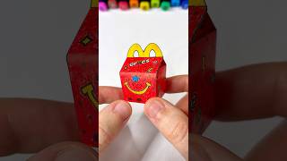 DIY Miniature McDonald’s Crocs Happy Meal  Paper Craft Ideas shorts papercraft [upl. by Hobbs]