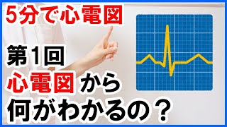 【5分で心電図】心電図からわかることは何？ 1 [upl. by Gosney]