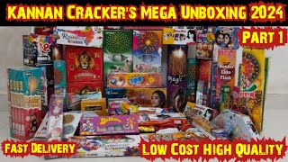 Kannan Crackers Mega Unboxing Part 1  Sivakasi Crackers 2024 [upl. by Gow]