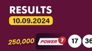 uwinn lottery results September Tuesday night 1092024 POWER 7 GRAND 6 MAX 3 4 YOU SPIN 5 [upl. by Gnouhc]