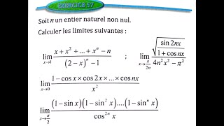 Limite et continuité 2 bac SM Ex 57 page 59 Almoufid [upl. by Chemush]